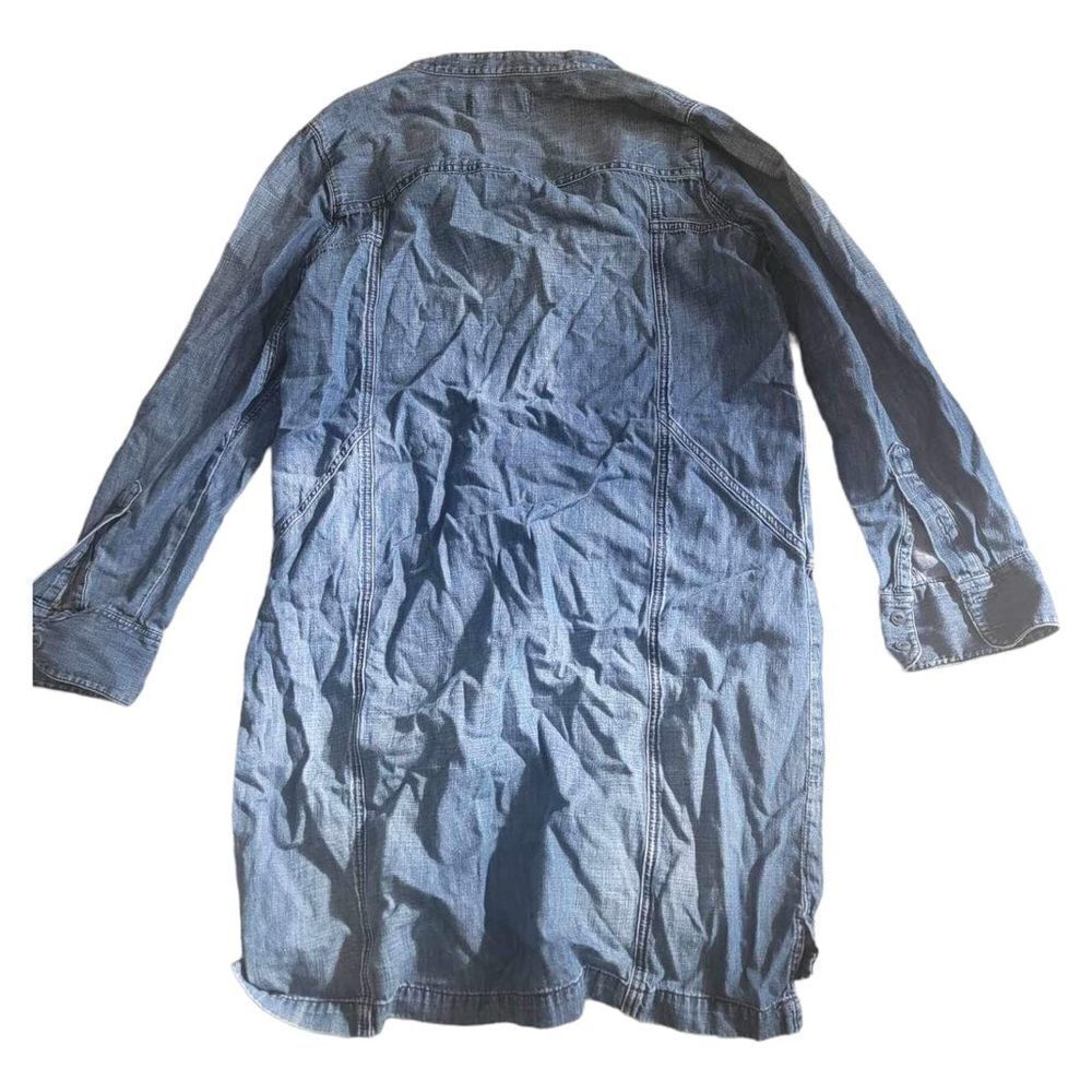 Madewell Women's Blue Denim Midi Dress with Pockets, Long Sleeve, Size M - Picture 2 of 3